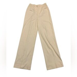 Vintage 1970s Rosecrest by Hudson Sportswear Yellow Wide Leg Trousers Size 14
